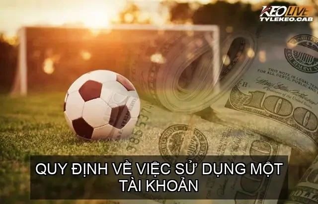 Quy Định Về Việc Sử Dụng Một Tài Khoản