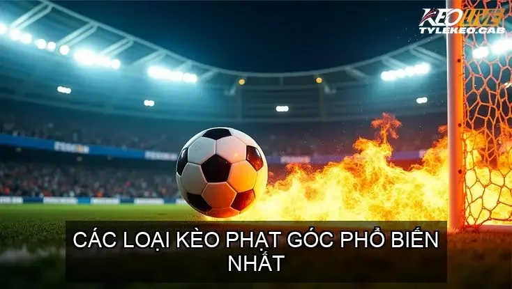 Các loại kèo phạt góc phổ biến nhất